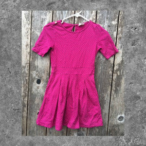 7/8 Craz 8 Girls Raspberry Mini Dot Dress Med